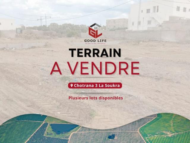 Terrain vente à Chotrana 1, Ariana Ville