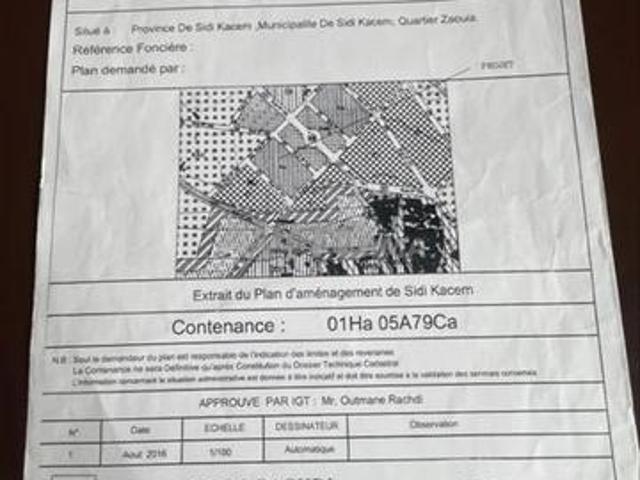 Propriété vente à Sidi Qacem