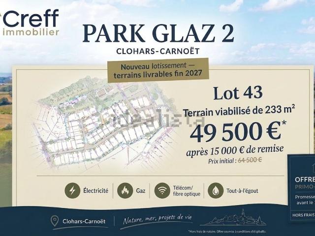 Terrain vente à Keranguen, Clohars-Carnoët