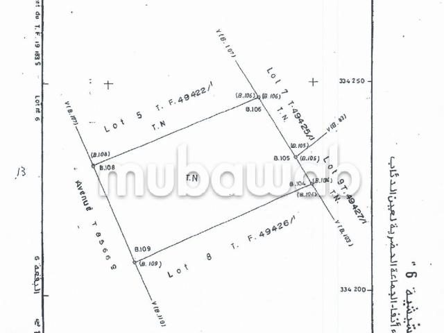 Terrain vente à Anfa, Gharb-Chrarda-Beni Hssen