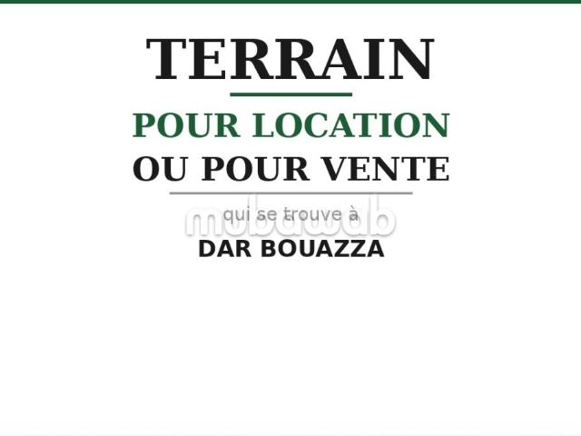 Terrain location à Dar Bouazza, Gharb-Chrarda-Beni Hssen
