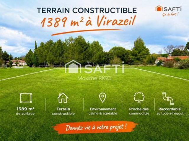 Terrain vente à Marmande, Virazeil