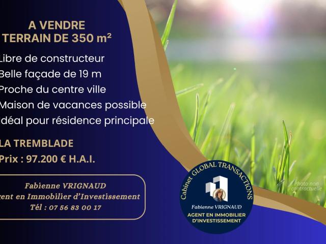 Terrain vente à Rochefort, La Tremblade