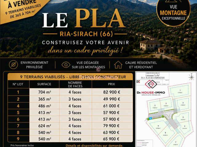Terrain vente à Prades, Ria-sirach