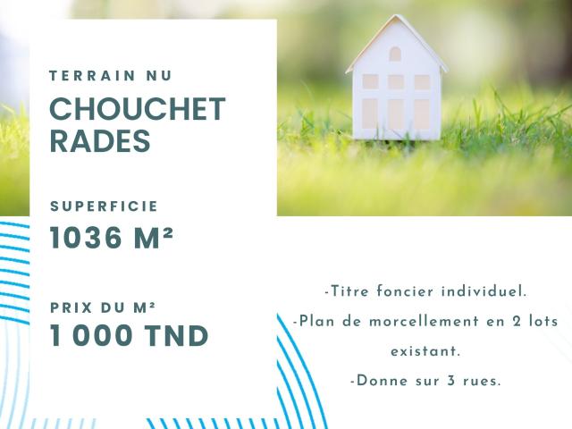 Terrain vente à Rades, Ben Arous