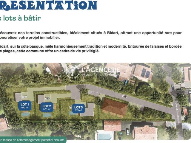 Terrain vente à Bayonne, Bidart