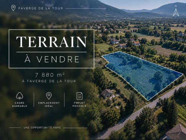Terrain vente à Faverges-de-la-Tour, Isère