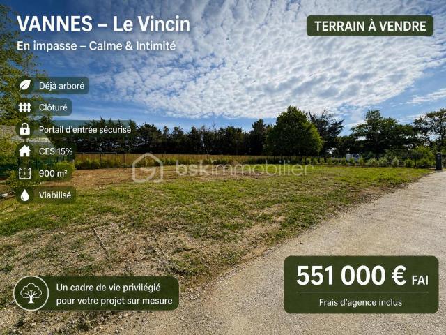 Terrain vente à Vannes, Bretagne