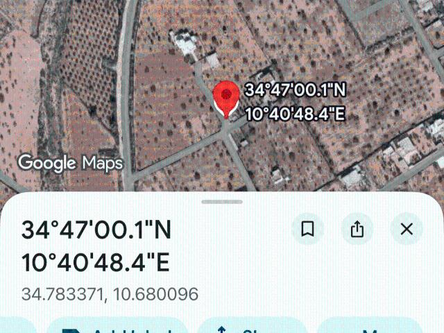 Terrain vente à Sfax, Mahras