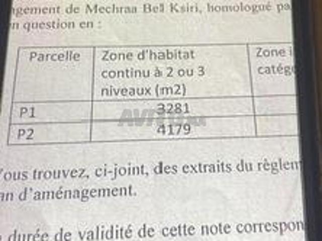 Propriété vente à Mechra Bel Ksiri