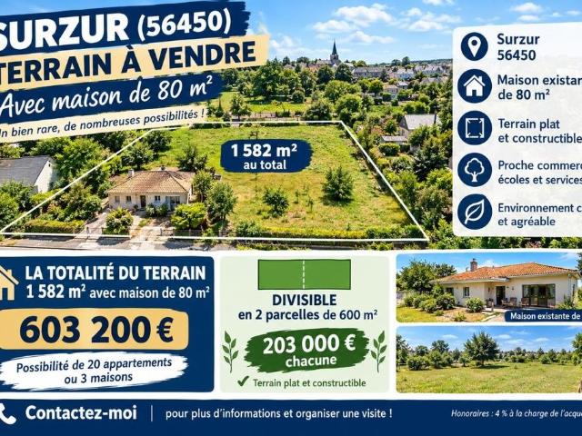 Terrain vente à Vannes, Morbihan