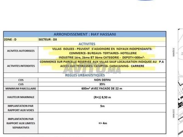 Propriété vente à Anfa, Sidi Belyout