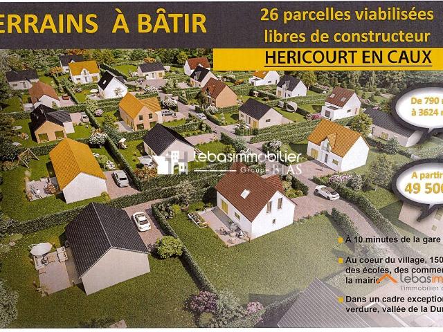 Terrain vente à Le Petit Veauville, Héricourt-en-Caux