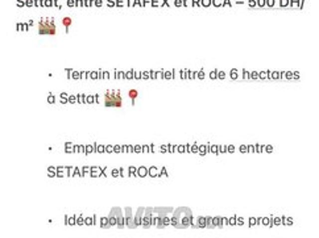 Propriété vente à Settat, Gharb-Chrarda-Beni Hssen