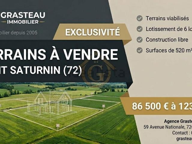 Terrain vente à Saint-Saturnin, Sarthe