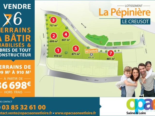 Terrain vente à Autun, Le Creusot