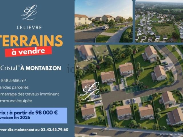 Terrain vente à Taille de Montizon, Montbazon