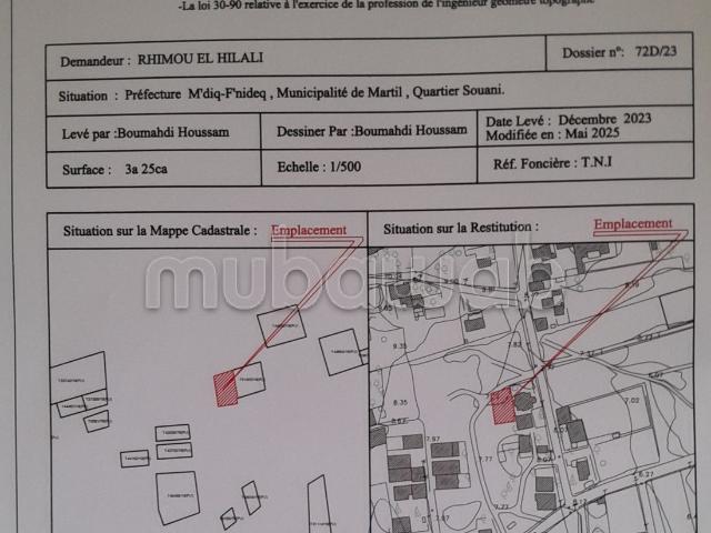 Terrain vente à Tétouan, Tanger-Tétouan