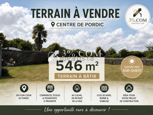 Terrain vente à Pordic