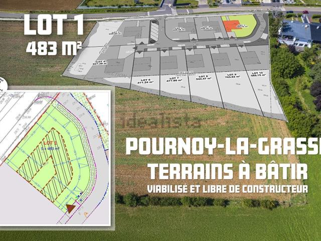 Terrain vente à Pournoy-la-Grasse, Moselle