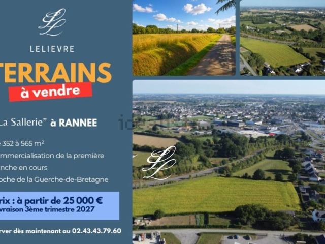 Terrain vente à La Sallerie, Rannée
