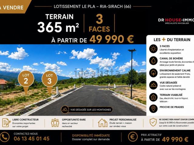 Terrain vente à Sirach, Ria-Sirach