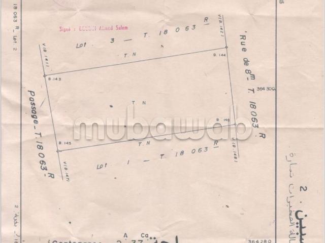Terrain vente à Skhirat