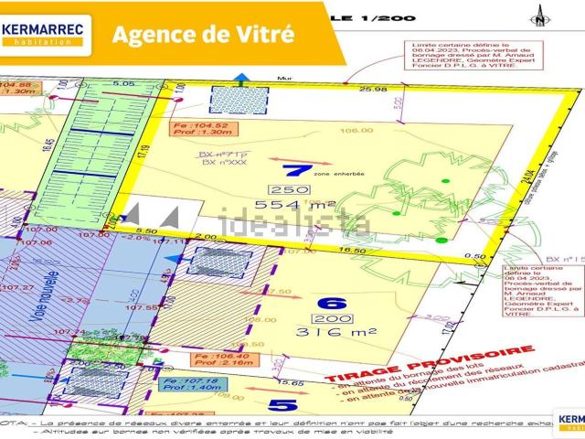 Terrain vente à La Trognardière, Vitré