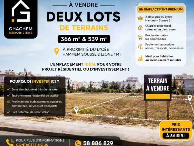 Terrain vente