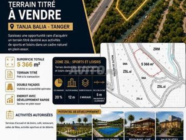 Propriété vente à Tangero, Tanger-Tétouan