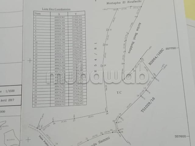 Terrain vente
