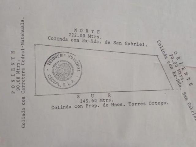 Terreno en venta en Cedral, San Luis Potosí