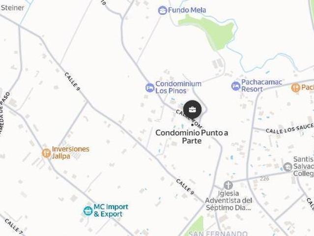 TERRENO 856.39M2 EN CONDOMINIO PUNTO Y APARTE PACHACAMAC ULTIMO TERRENO