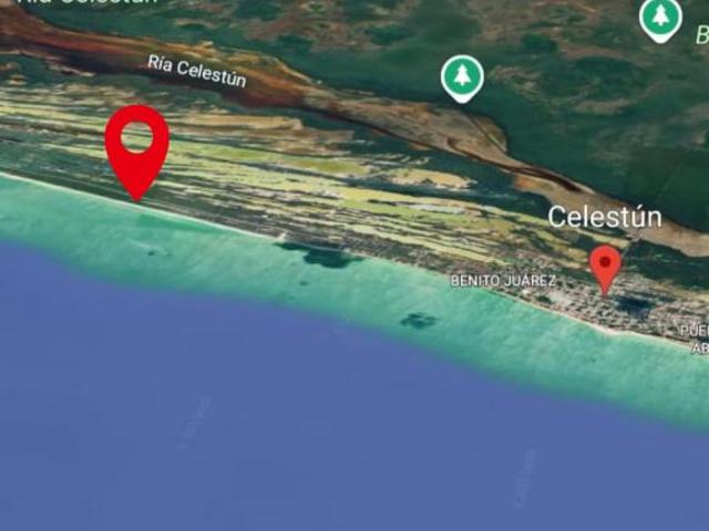 Terreno a pie de playa en Celestun Yucatan