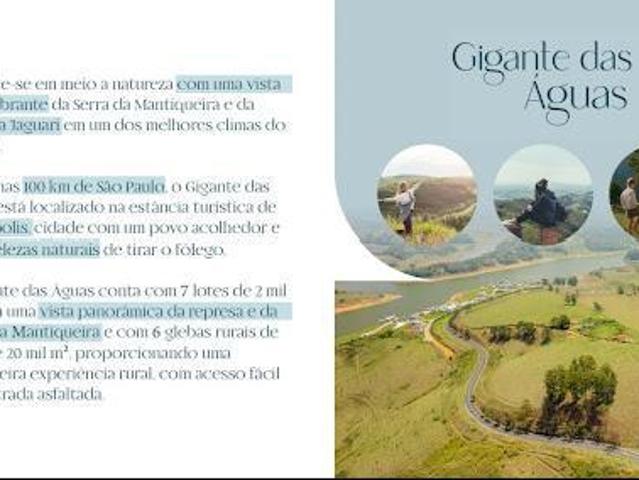 Terreno venda em Região Imediata de Bragança Paulista, Joanópolis