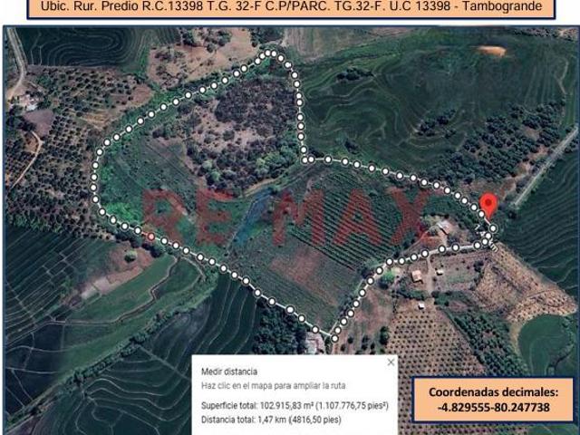 Terreno venta en Tambo Grande, Piura