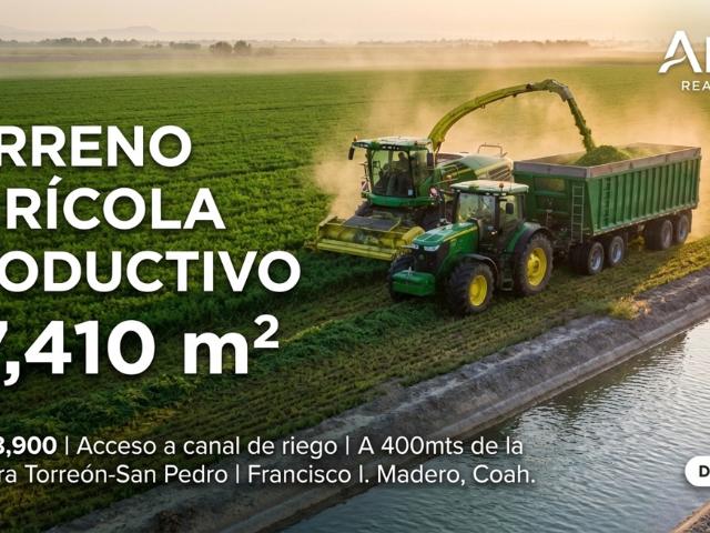 Terreno en venta en Francisco I. Madero, Coahuila