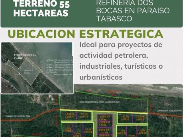 TERRENO CERCA REFINERÍA DOS BOCAS TABASCO