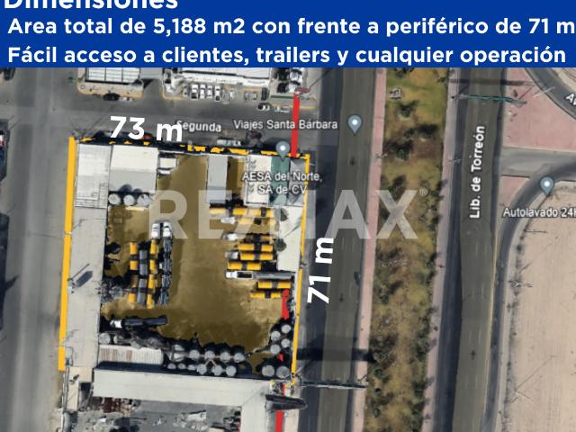 Terreno en renta en Torreón, Coahuila