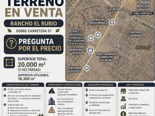 Terreno en venta en Abasolo, Coahuila
