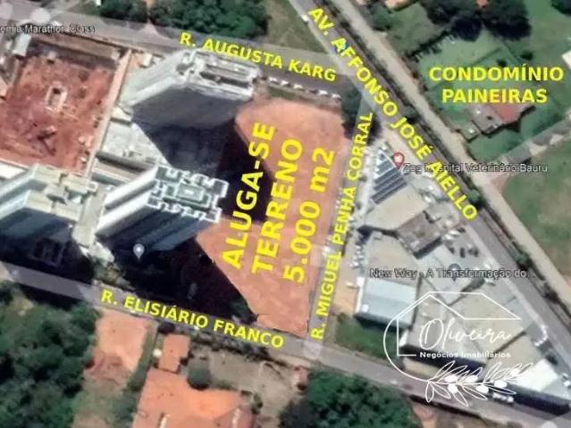 Terreno aluguel em Bauru, Região Geográfica Intermediária de Bauru