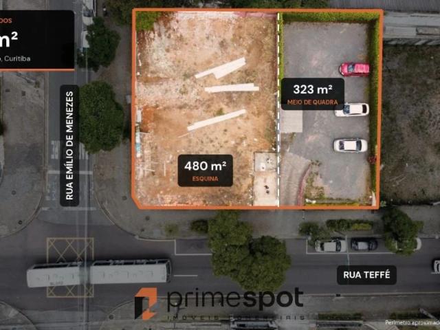 Terreno venda em Shopping da Rua Teffé, Curitiba