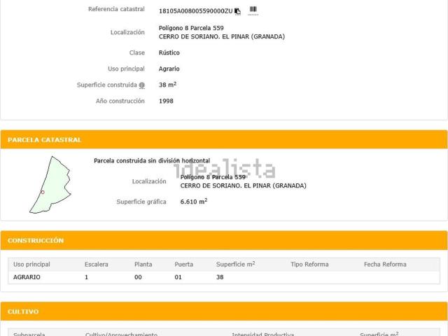 Terreno en venta en Pinos del Valle, Comarca del Valle de Lecrín