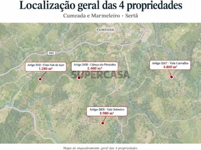 Terreno venda em Cumeada e Marmeleiro, Sertã