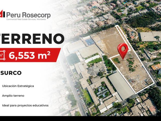 Terreno alquiler en Santiago De Surco, Lima Metropolitana