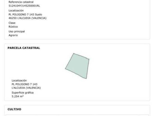 Terreno en venta en L'alcúdia, Valencia