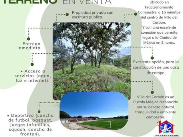 Terreno en venta en Villa Del Carbón, Estado de México