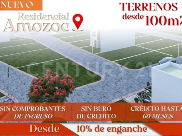 Terreno en fraccionamiento en el centro de Amozoc