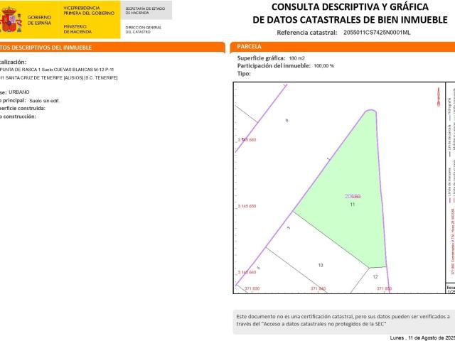 Terreno en venta en Santa Cruz De Tenerife, Canarias