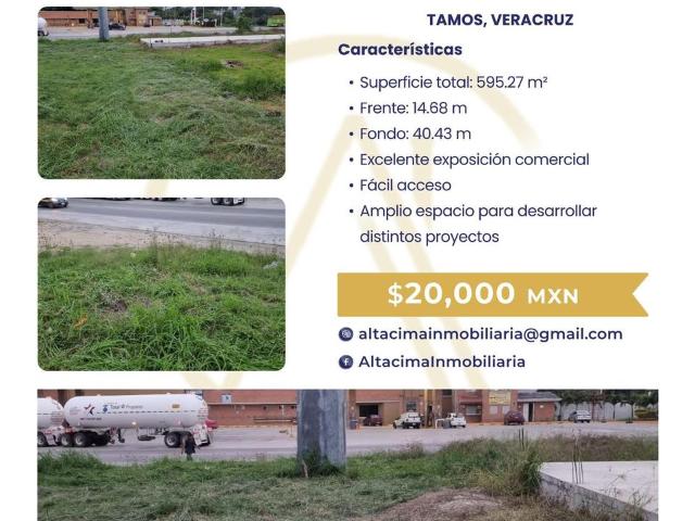 Terreno en renta en Pánuco, Veracruz